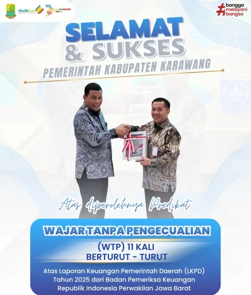 Karawang Raih WTP Ke 11