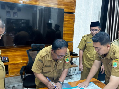 Kegiatan Sertijab Kepala SMPN 8 Karawang Barat